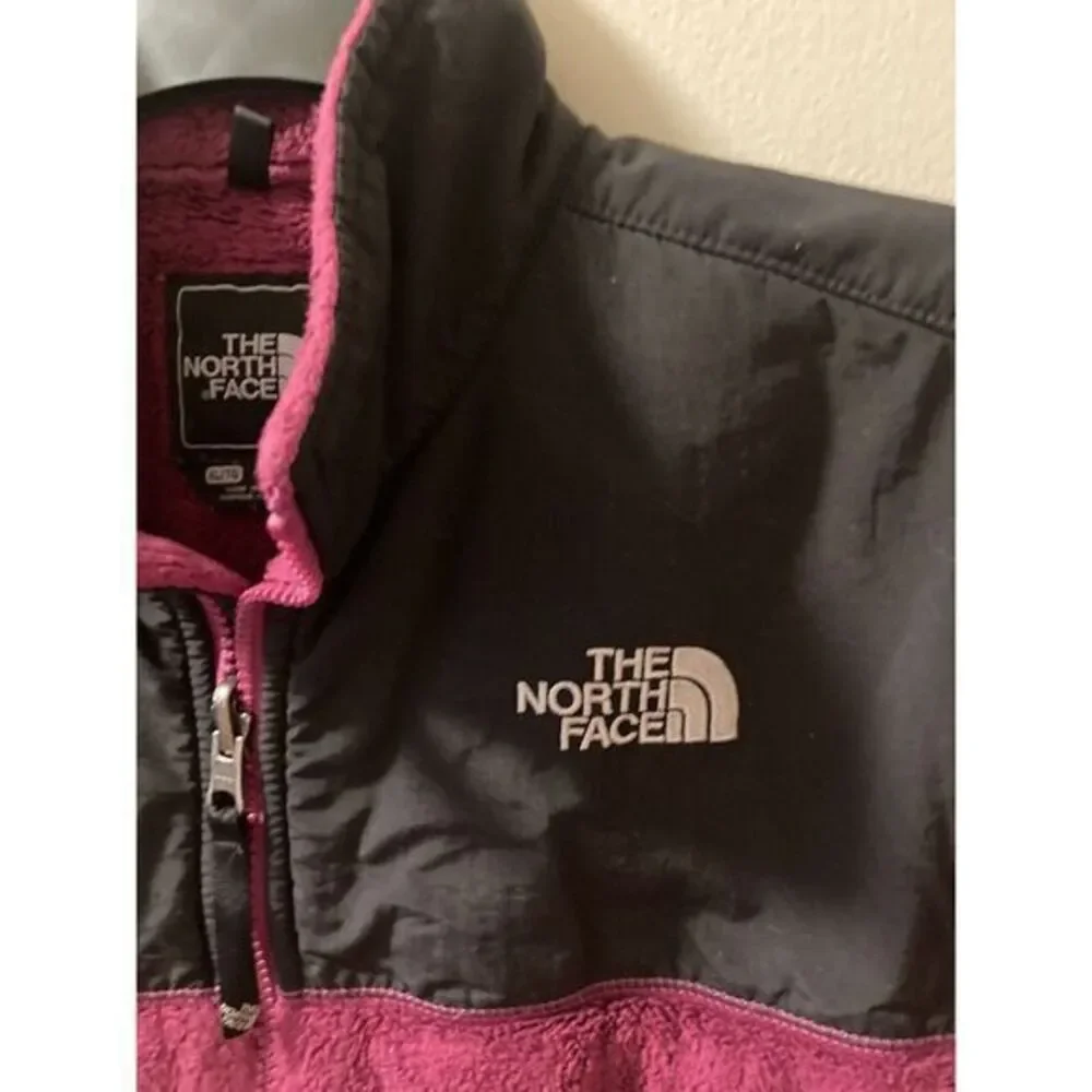 The North Face Denali Fleece Jacket Girls Magenta Size XL‎ Full Zip